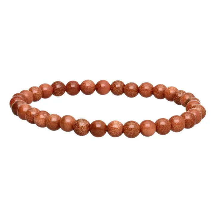 Goldstone 6mm armband