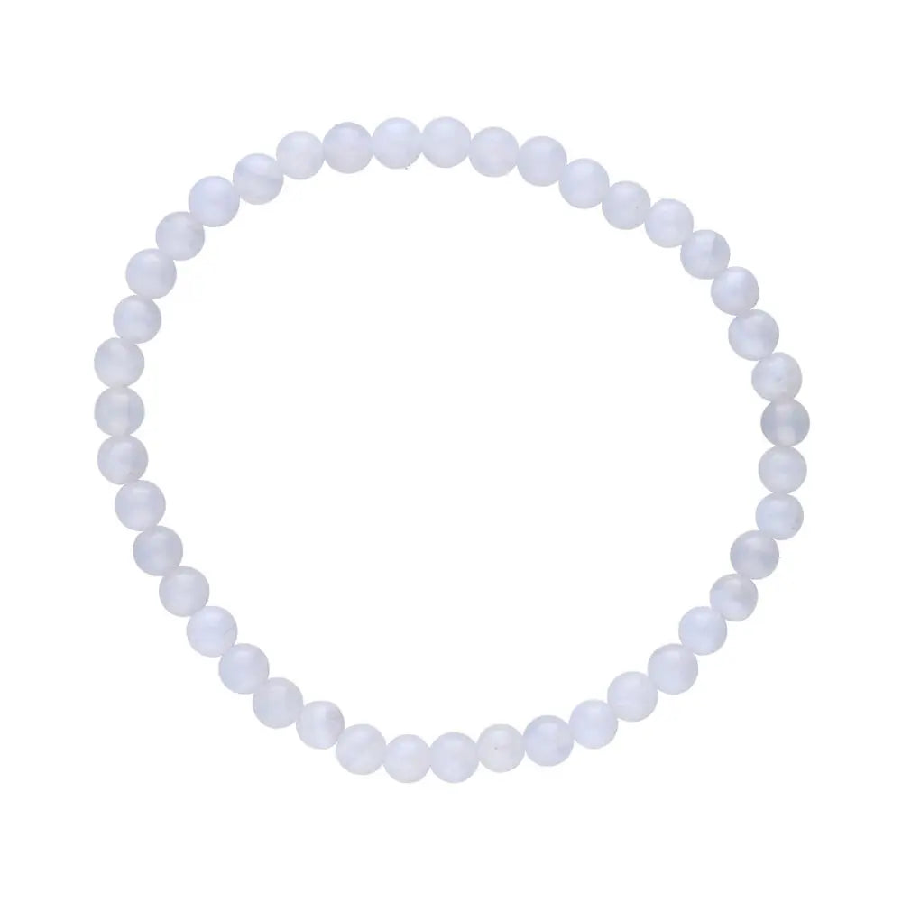 Armband Blauwe Chalcedoon 4mm