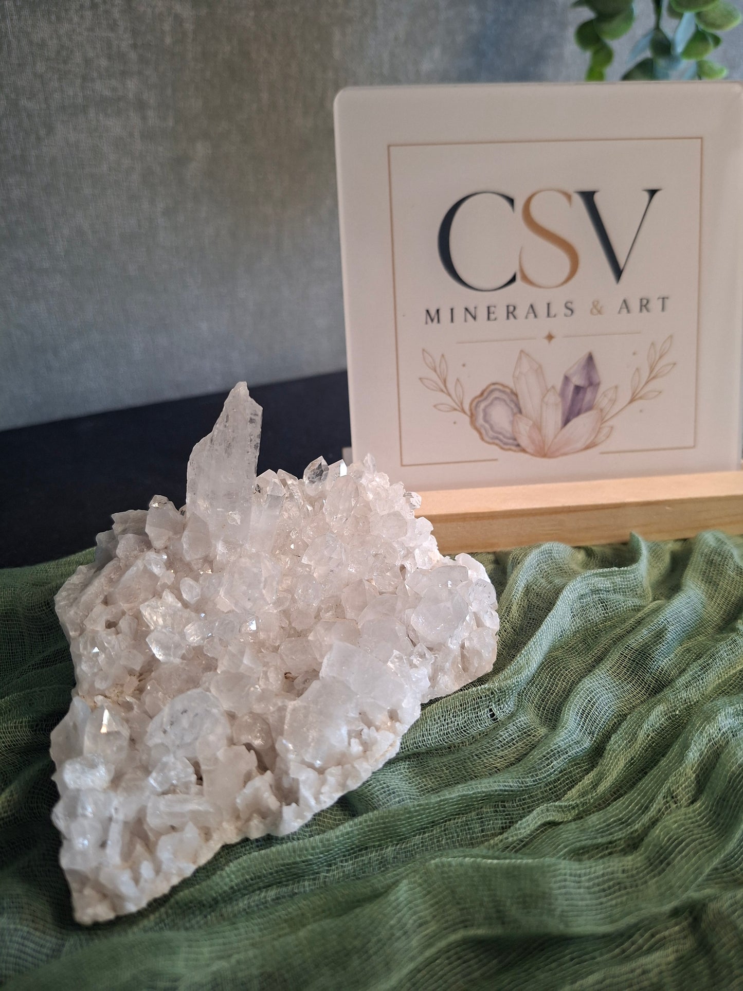 Heldere Bergkristal cluster