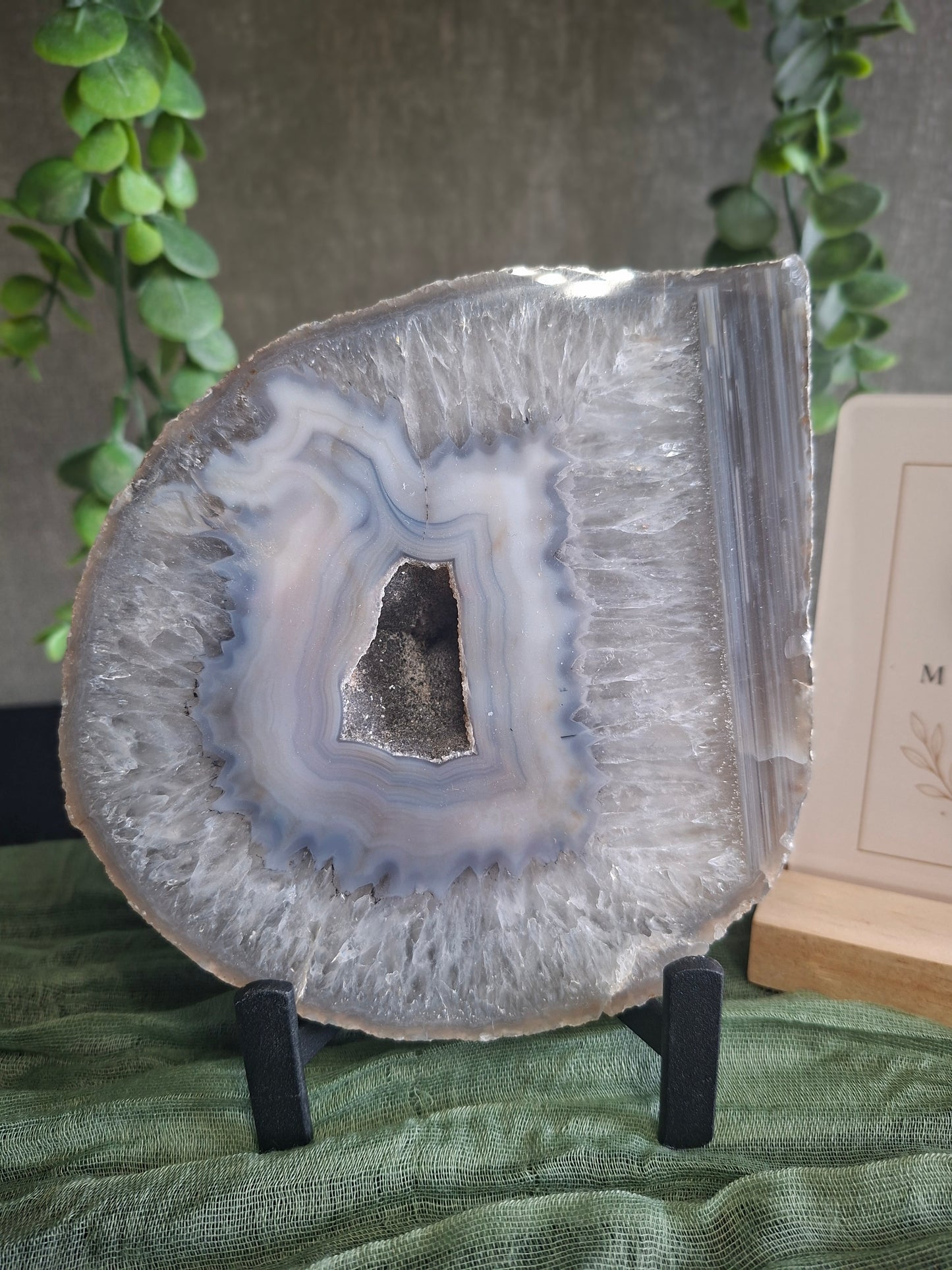 Agaat Slab met druzy