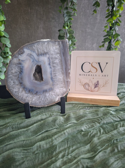 Agaat Slab met druzy
