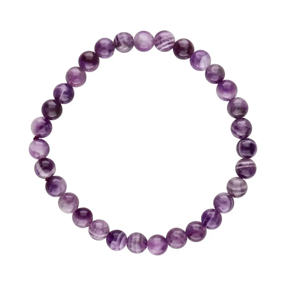 Chevron amethist 6mm armband