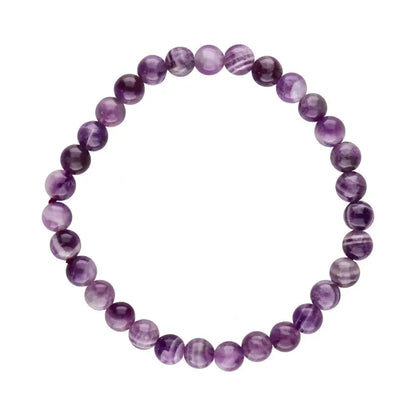 Chevron amethist 6mm armband