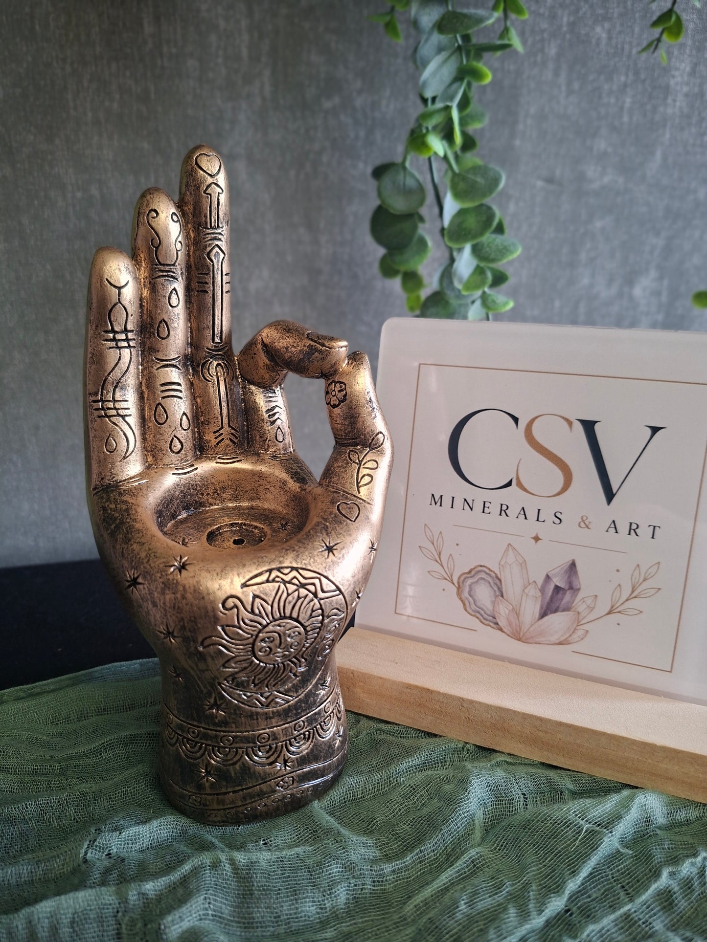 Decoratieve Hand – veelzijdige sfeerhouder Goud