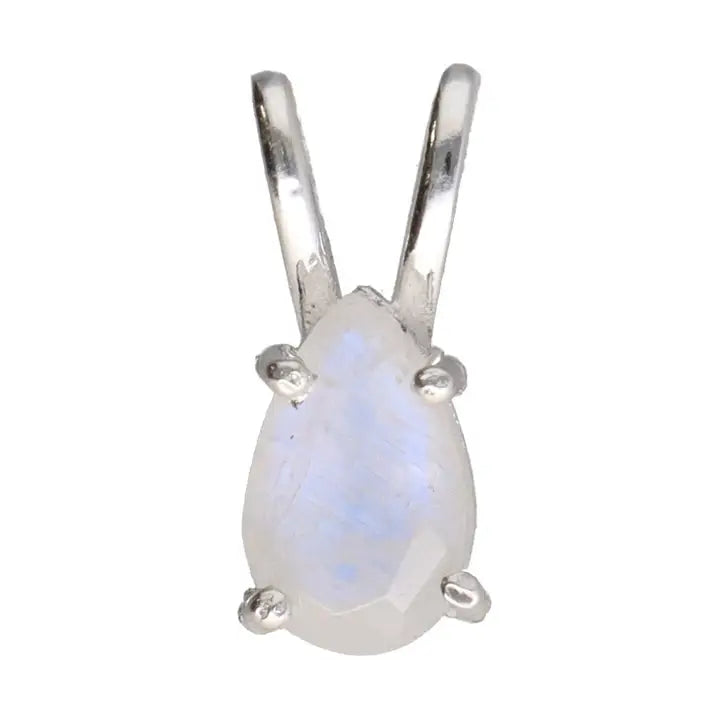 925 Maansteen facetgeslepen hanger mini