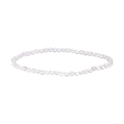 Maansteen 3mm Gefacetteerde armband
