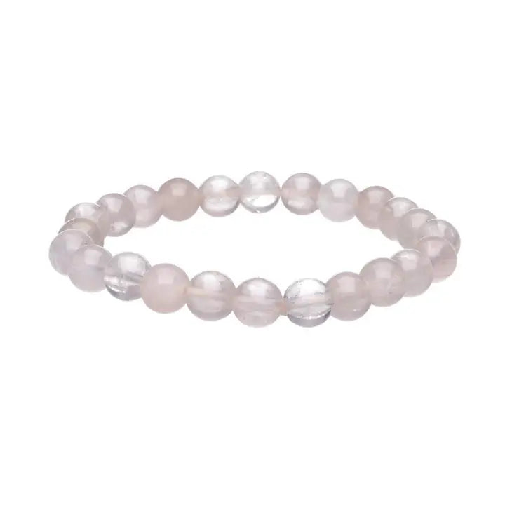 Rozenkwarts 8mm armband