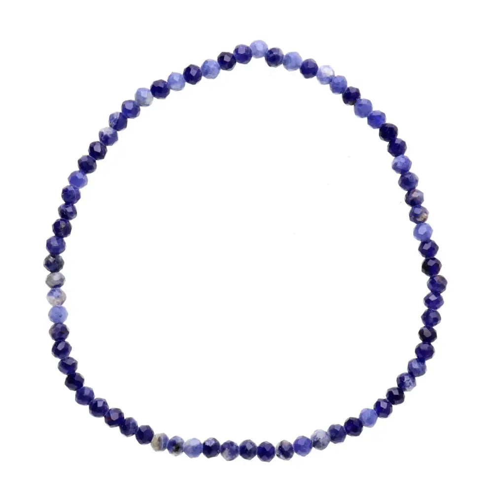 Armband 3mm gefacetteerde Sodaliet