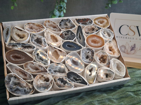 Mini agaat geode's