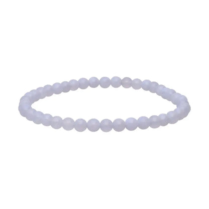 Armband Blauwe Chalcedoon 4mm