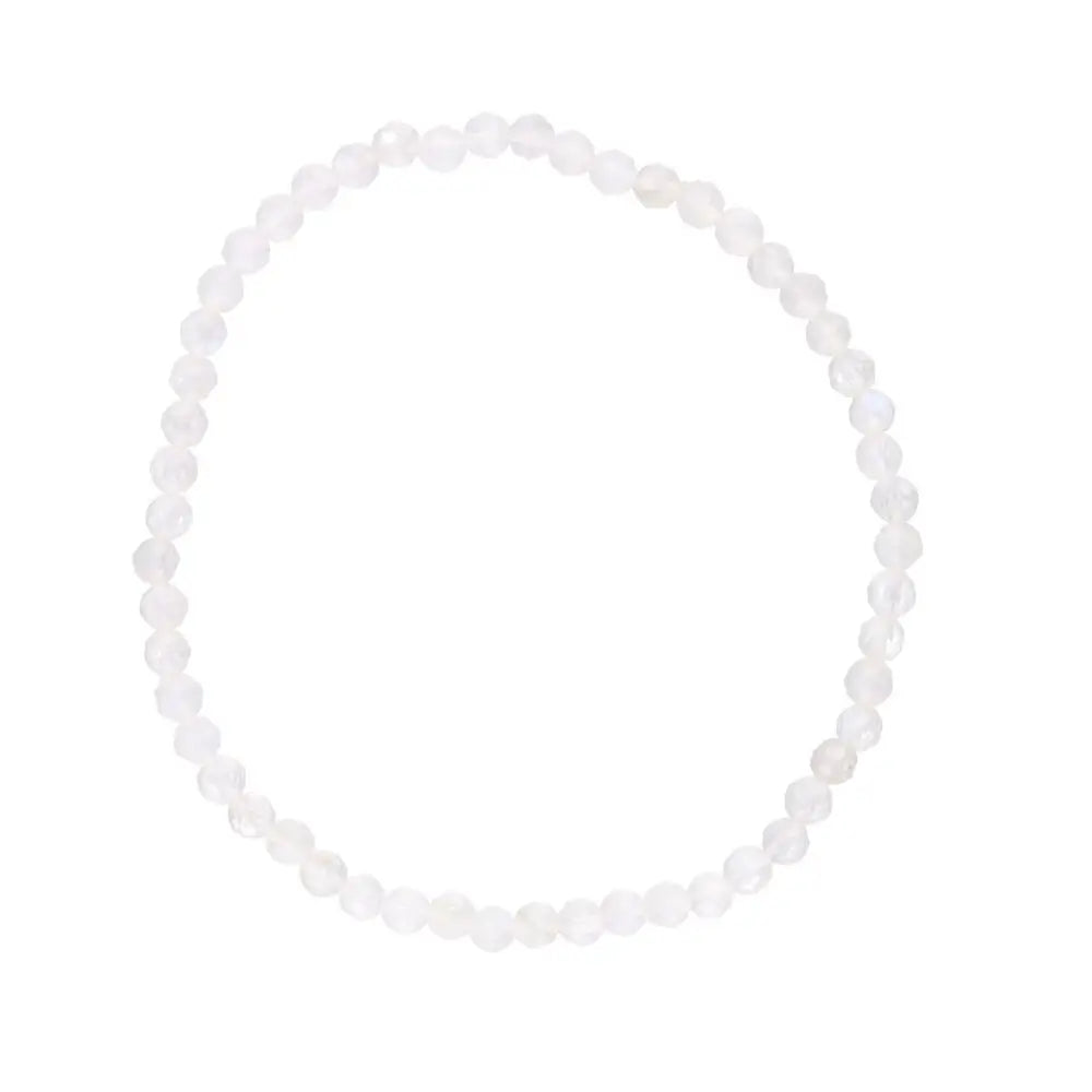 Maansteen 3mm Gefacetteerde armband