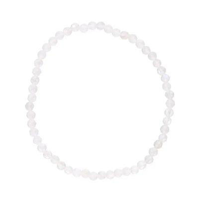 Maansteen 3mm Gefacetteerde armband