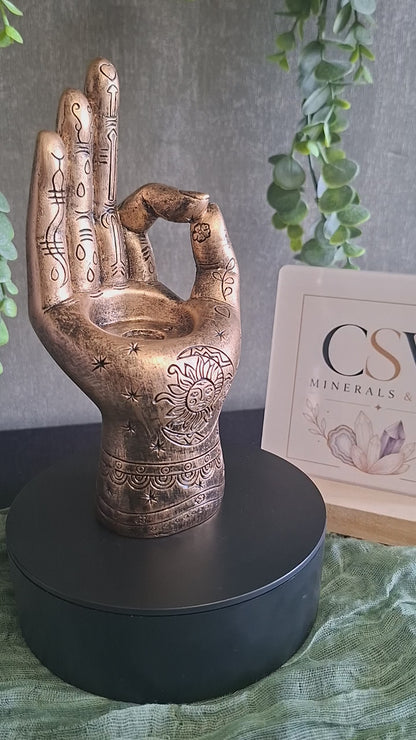 Decoratieve Hand – veelzijdige sfeerhouder Goud