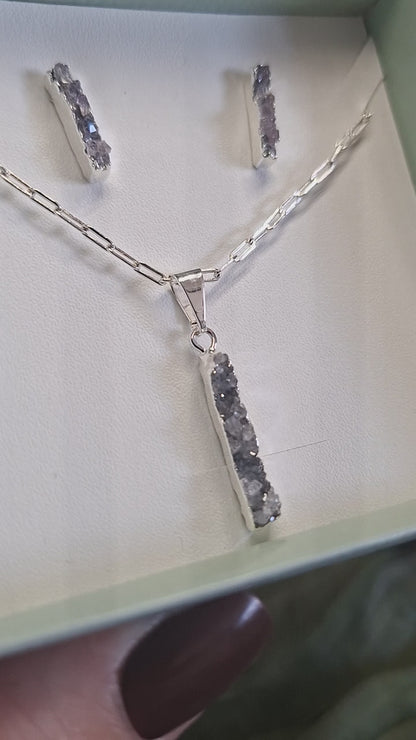 Druzy sieradenset 2