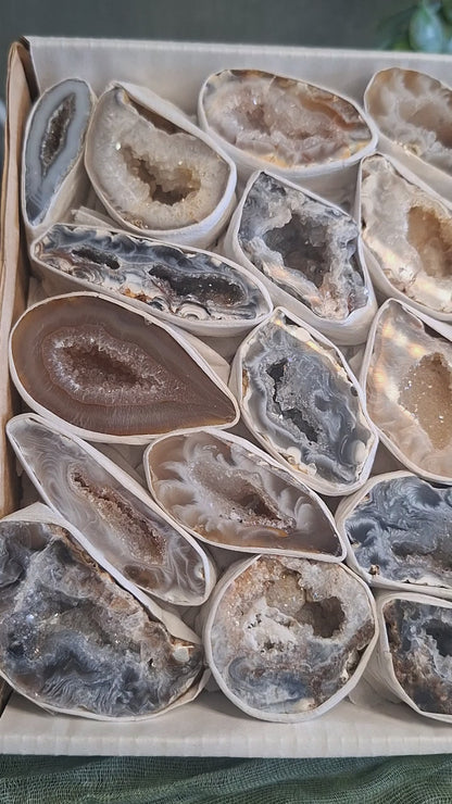 Mini agaat geode's