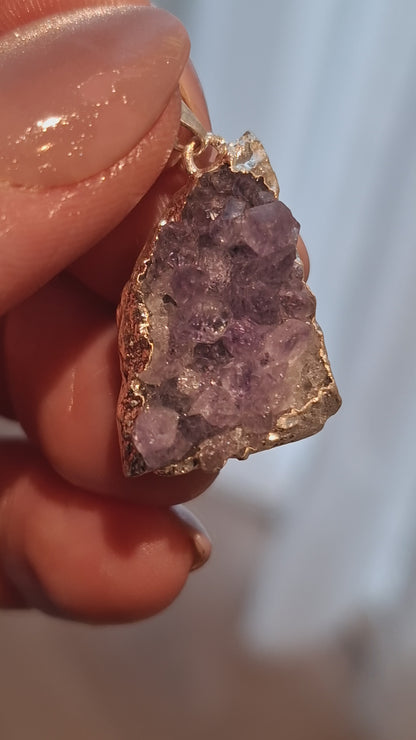 Druzy Amethist hanger