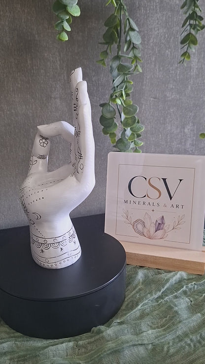 Decoratieve Hand – veelzijdige sfeerhouder Wit