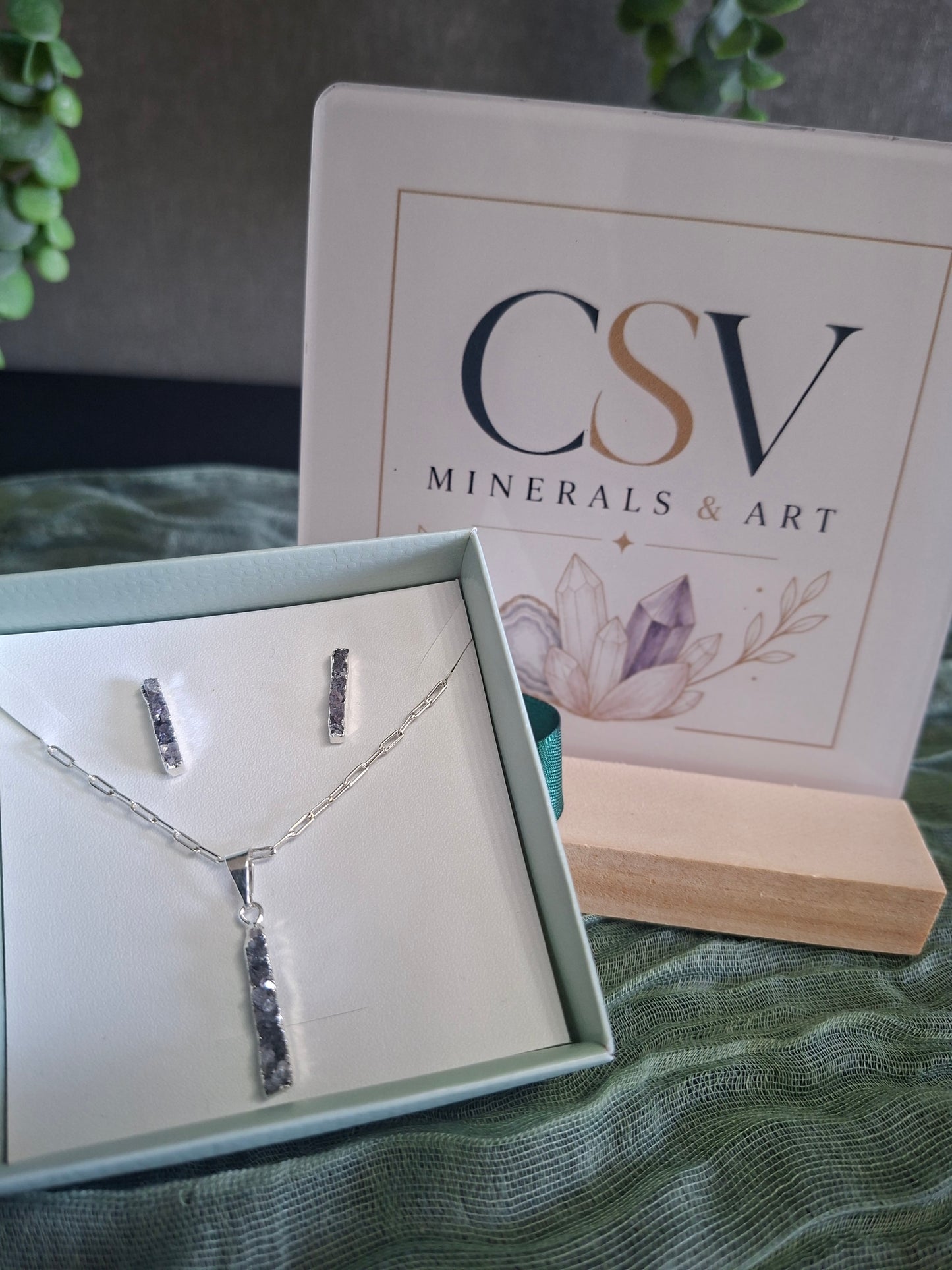 Druzy sieradenset 2
