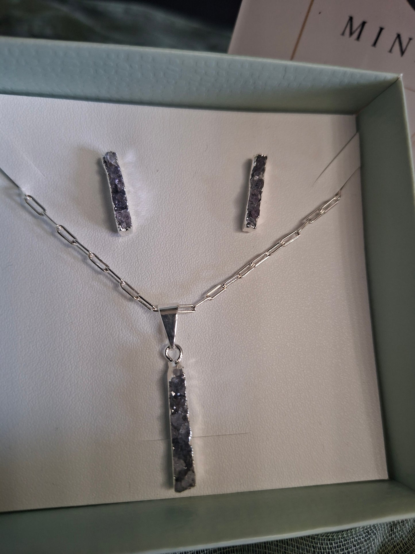 Druzy sieradenset 2